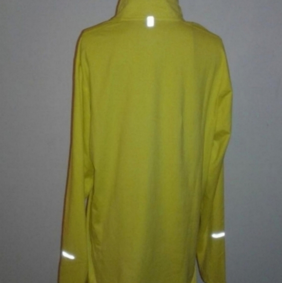 Nike Dri-Fit Element 1/4 Zip Running Pullover Reflective Mens L yellow zest - Picture 2 of 5